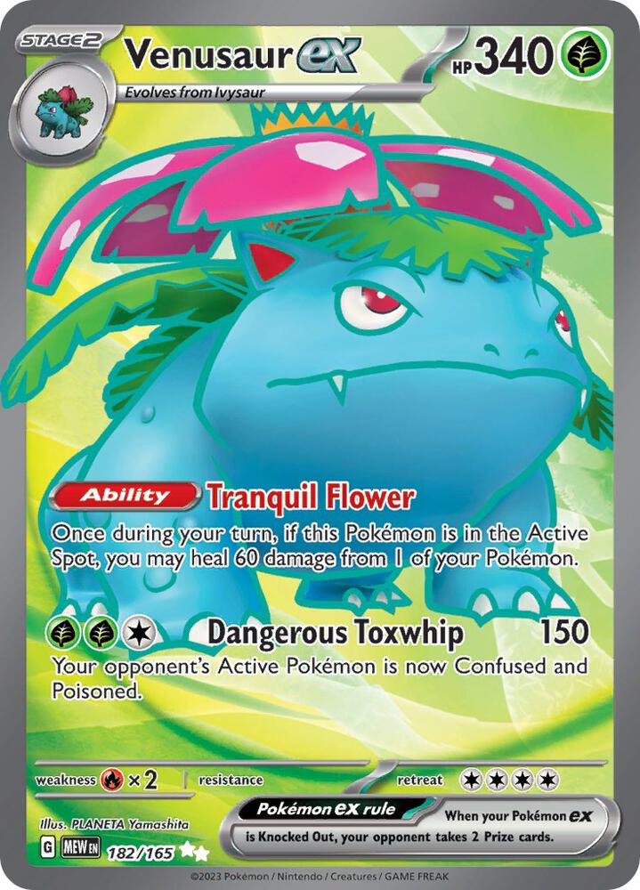 Pokemon - 151 - Venusaur ex - 182/165 - Holofoil