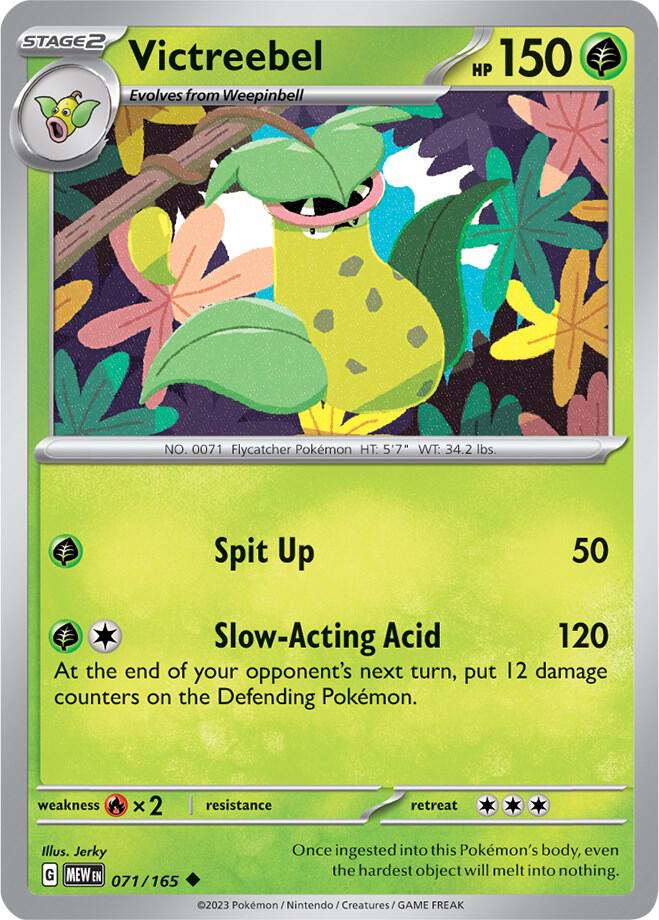 Pokemon - 151 - Victreebel - 071/165 - Reverse Holofoil