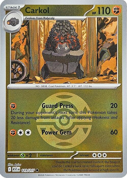 Pokemon - Ascended Heroes - Carkol - 119/217 - Dusk Ball