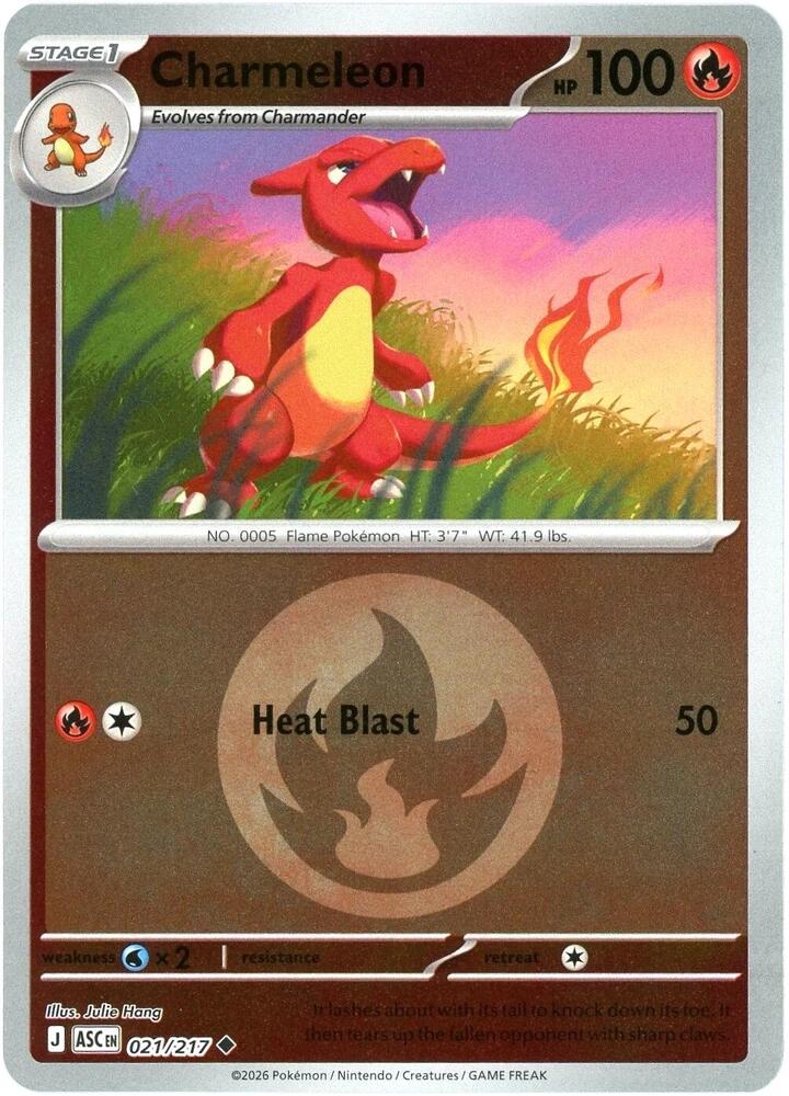Pokemon - Ascended Heroes - Charmeleon - 021/217 - Energy Symbol Pattern