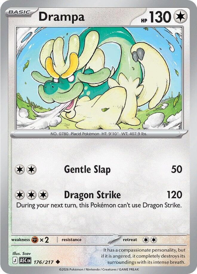 Pokemon - Ascended Heroes - Drampa - 176/217 - Energy Symbol Pattern