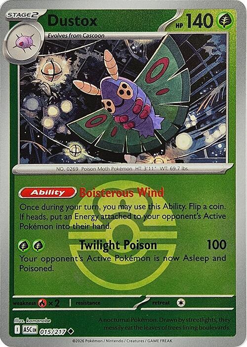 Pokemon - Ascended Heroes - Dustox - 015/217 - Love Ball