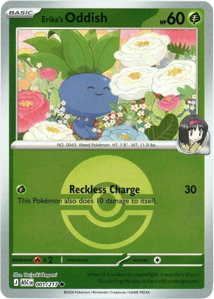 Pokemon - Ascended Heroes - Erika's Oddish - 001/217 - Poke Ball