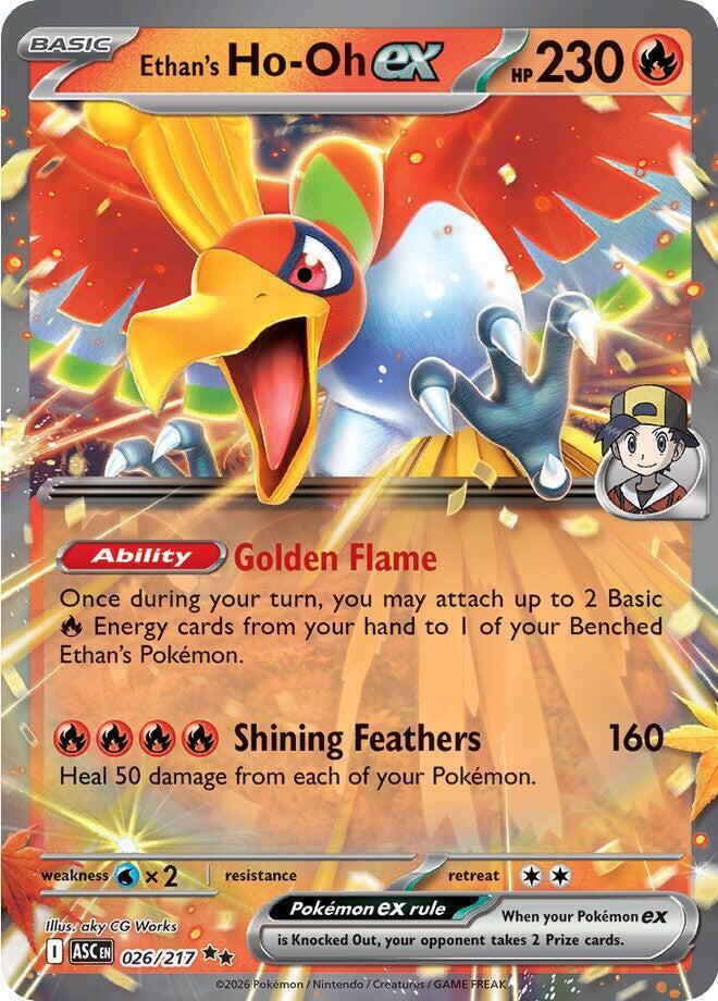 Pokemon - Ascended Heroes - Ethan's Ho-Oh ex - 026/217 - Holofoil