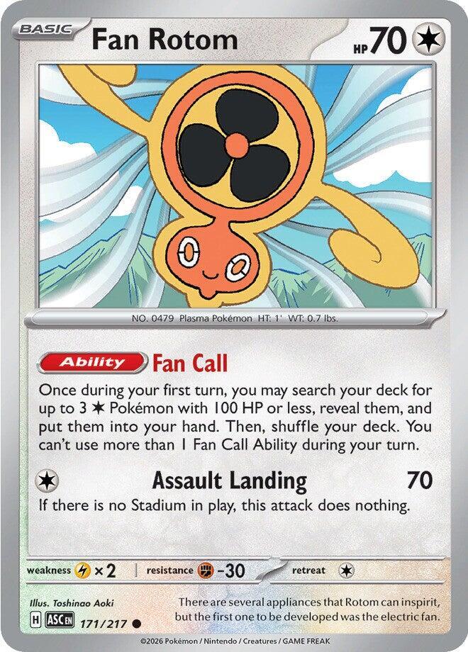 Pokemon - Ascended Heroes - Fan Rotom - 171/217 - Normal