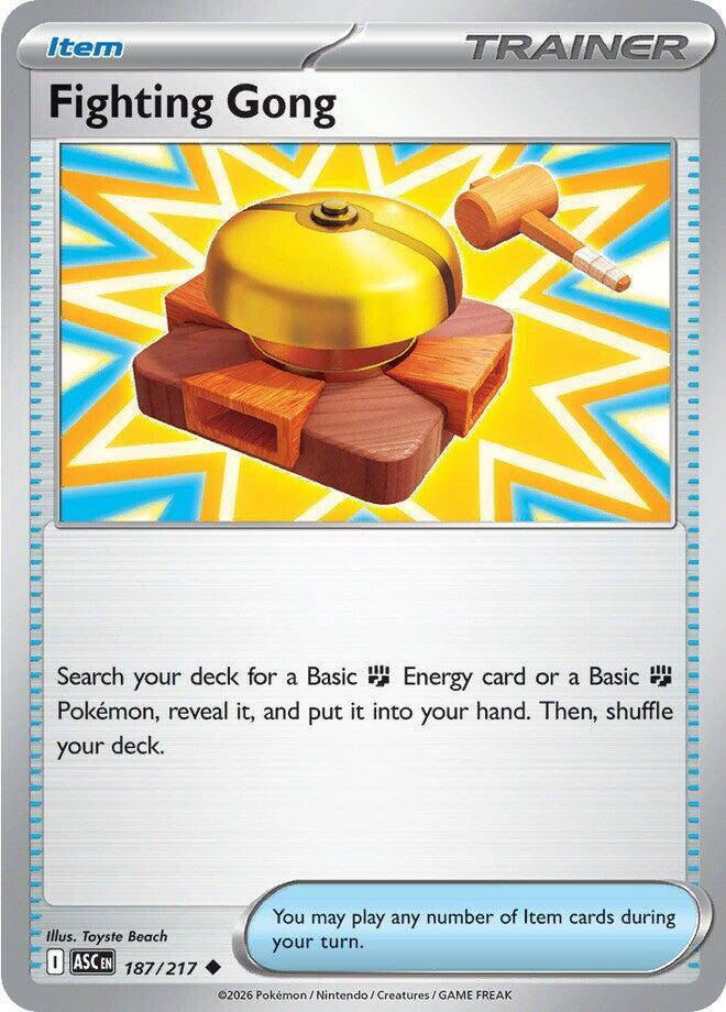 Pokemon - Ascended Heroes - Fighting Gong - 187/217 - Reverse Holofoil