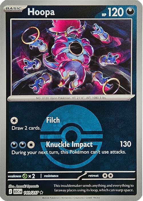 Pokemon - Ascended Heroes - Hoopa - 141/217 - Poke Ball
