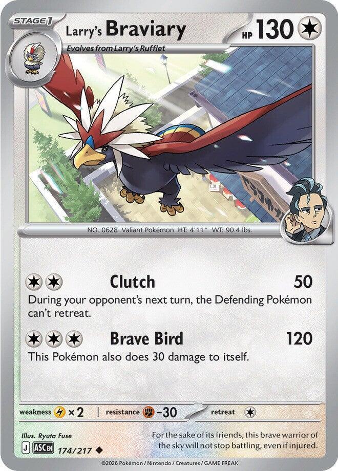 Pokemon - Ascended Heroes - Larry's Braviary - 174/217 - Normal