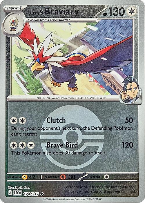 Pokemon - Ascended Heroes - Larry's Braviary - 174/217 - Poke Ball