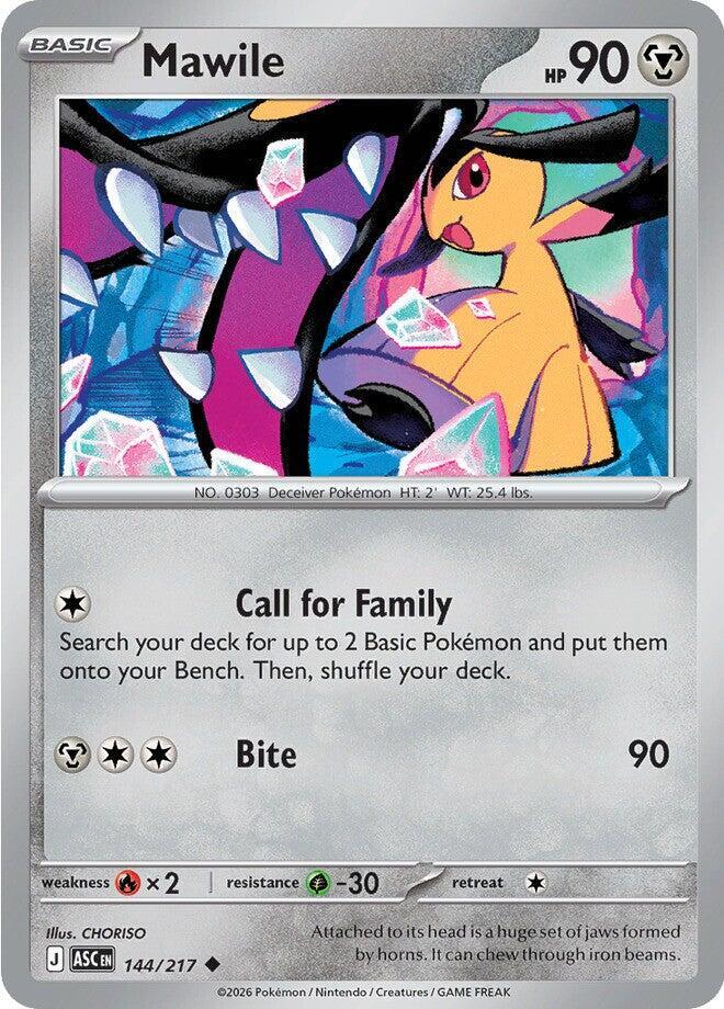 Pokemon - Ascended Heroes - Mawile - 144/217 - Energy Symbol Pattern