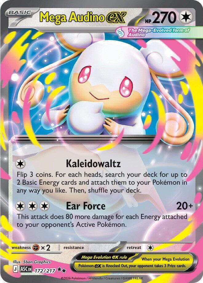 Pokemon - Ascended Heroes - Mega Audino ex - 172/217 - Holofoil
