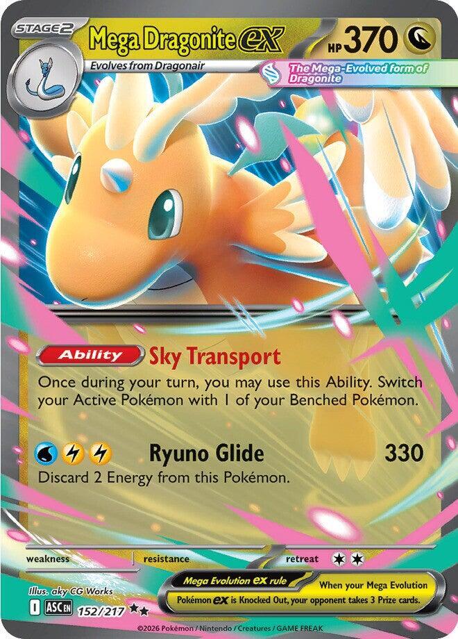Pokemon - Ascended Heroes - Mega Dragonite ex - 152/217 - Holofoil