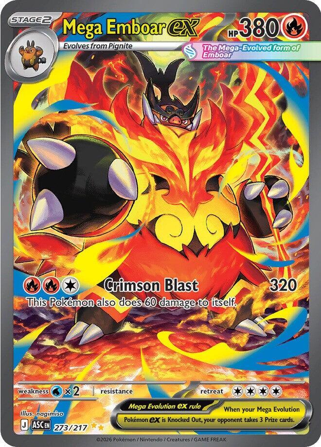Pokemon - Ascended Heroes - Mega Emboar ex - 273/217 - Holofoil