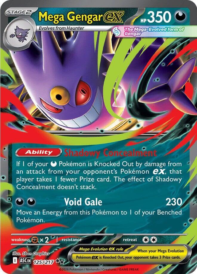 Pokemon - Ascended Heroes - Mega Gengar ex - 125/217 - Holofoil