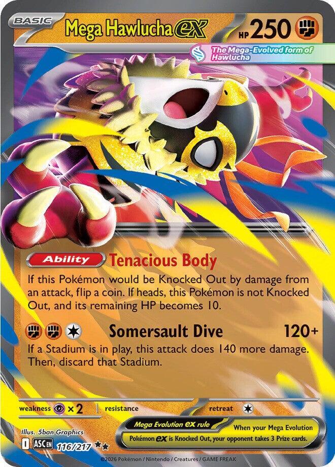 Pokemon - Ascended Heroes - Mega Hawlucha ex - 116/217 - Holofoil