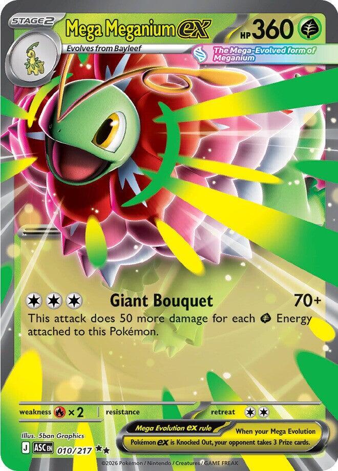 Pokemon - Ascended Heroes - Mega Meganium ex - 010/217 - Holofoil