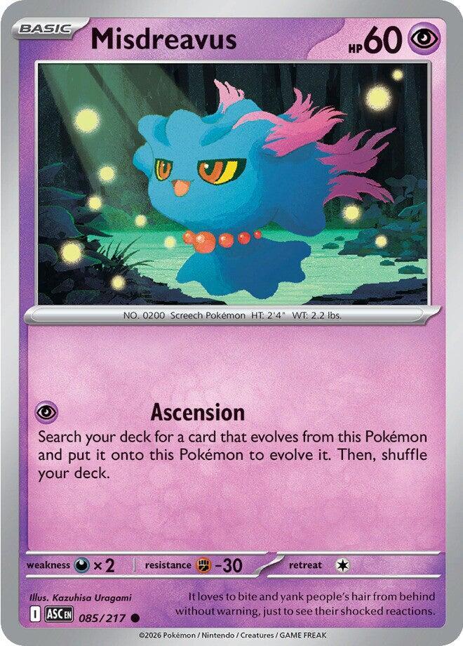 Pokemon - Ascended Heroes - Misdreavus - 085/217 - Normal