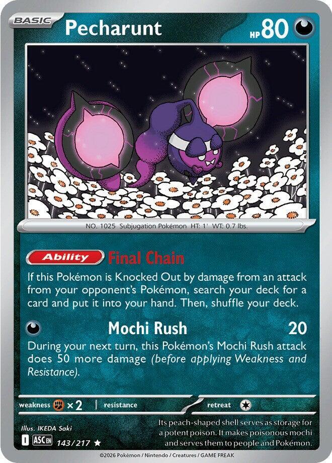 Pokemon - Ascended Heroes - Pecharunt - 143/217 - Energy Symbol Pattern