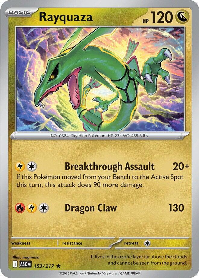 Pokemon - Ascended Heroes - Rayquaza - 153/217 - Holofoil