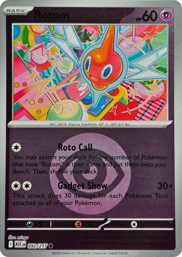 Pokemon - Ascended Heroes - Rotom - 092/217 - Energy Symbol Pattern