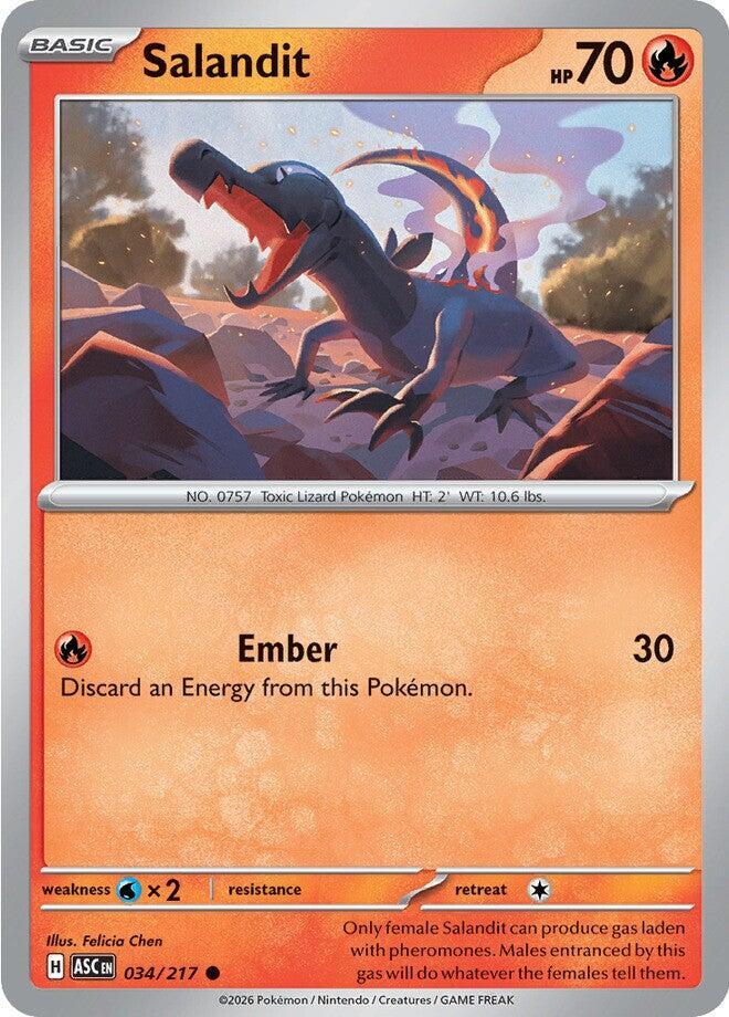 Pokemon - Ascended Heroes - Salandit - 034/217 - Energy Symbol Pattern