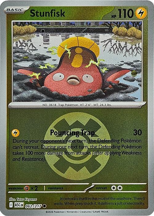 Pokemon - Ascended Heroes - Stunfisk - 062/217 - Quick Ball