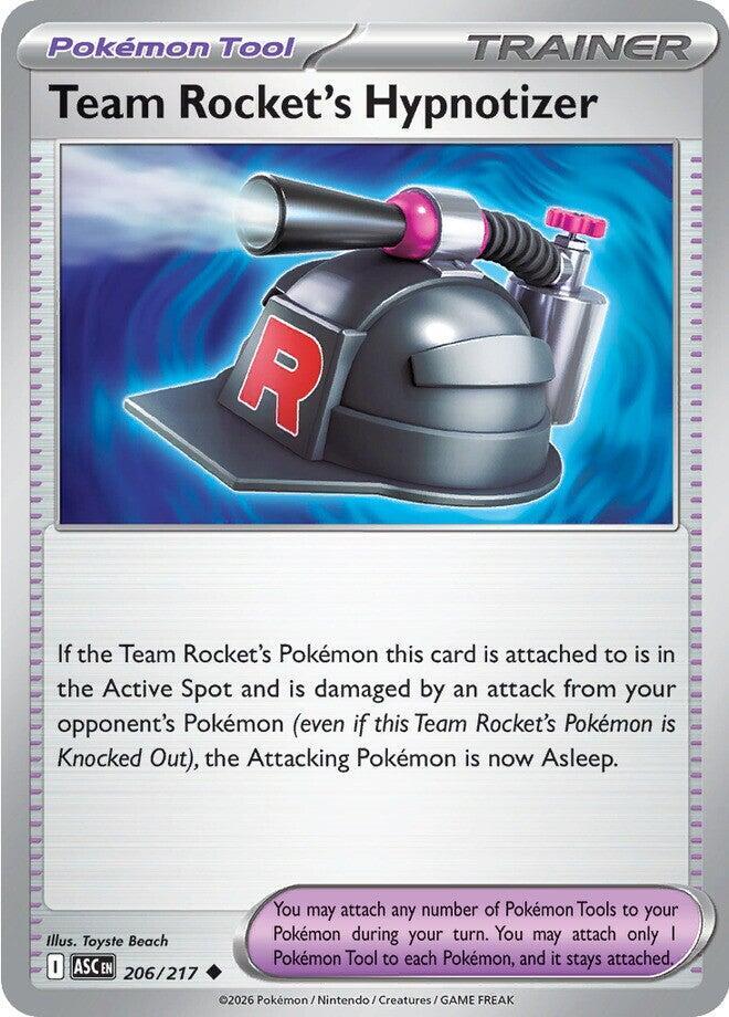 Pokemon - Ascended Heroes - Team Rocket's Hypnotizer - 206/217 - Reverse Holofoil