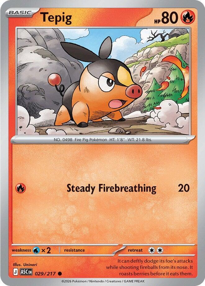 Pokemon - Ascended Heroes - Tepig - 029/217 - Normal