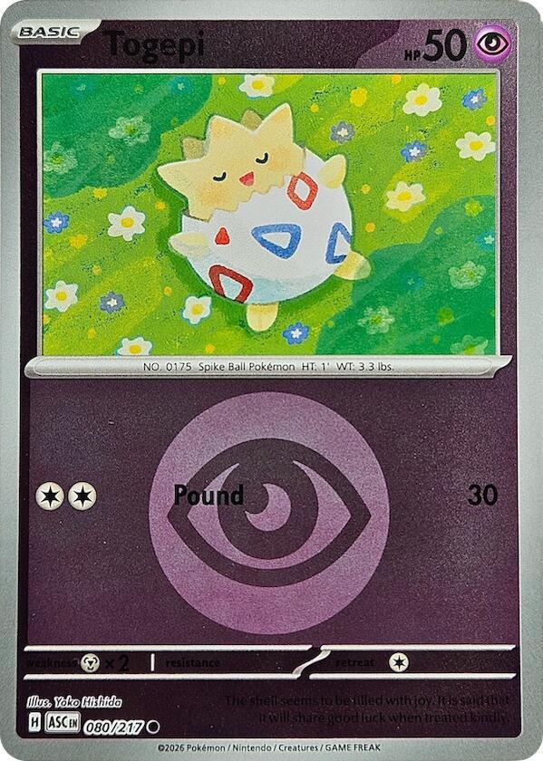 Pokemon - Ascended Heroes - Togepi - 080/217 - Energy Symbol Pattern