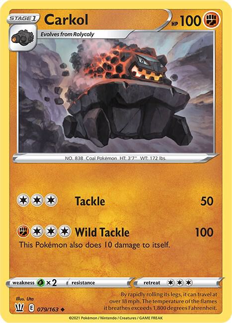 Pokemon - Battle Styles - Carkol - 079/163 - Reverse Holofoil