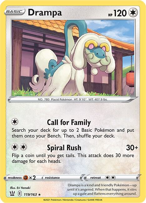 Pokemon - Battle Styles - Drampa - 119/163