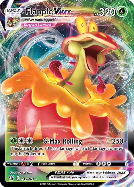 Pokemon - Battle Styles - Flapple VMAX - 019/163 - Holofoil
