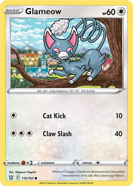 Pokemon - Battle Styles - Glameow - 115/163