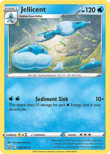 Pokemon - Battle Styles - Jellicent - 042/163 - Reverse Holofoil