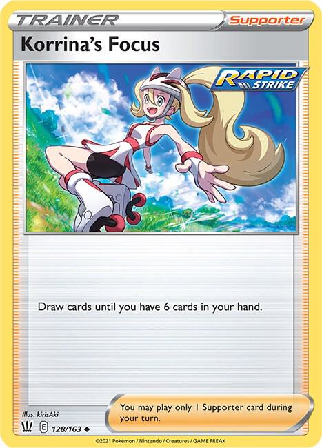 Pokemon - Battle Styles - Korrina's Focus - 128/163 - Reverse Holofoil