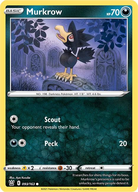 Pokemon - Battle Styles - Murkrow - 093/163