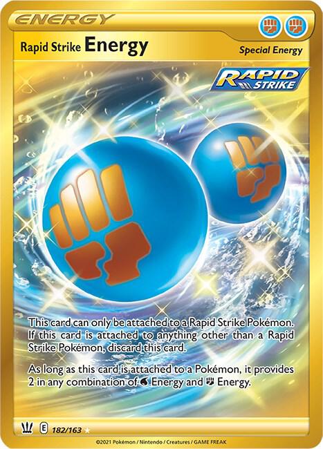 Pokemon - Battle Styles - Rapid Strike Energy - 182/163 - Holofoil