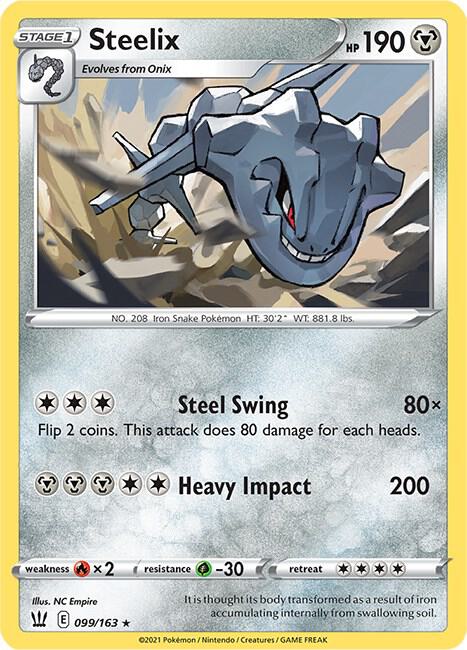 Pokemon - Battle Styles - Steelix - 099/163 - Reverse Holofoil