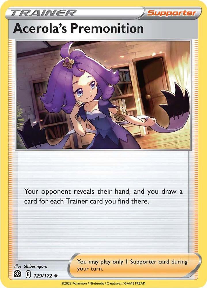 Pokemon - Brilliant Stars - Acerola's Premonition - 129/172