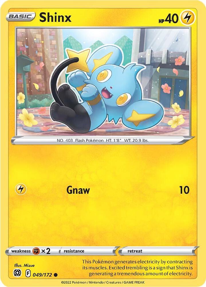 Pokemon - Brilliant Stars - Shinx - 049/172 - Reverse Holofoil