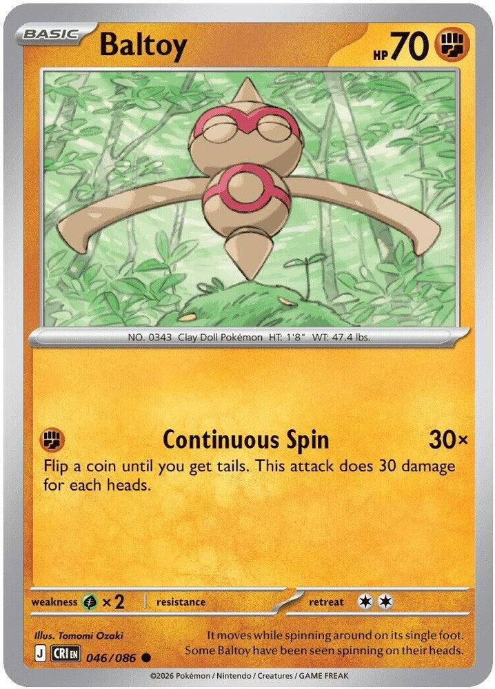 Pokemon - Chaos Rising - Baltoy - 046/086 - Normal
