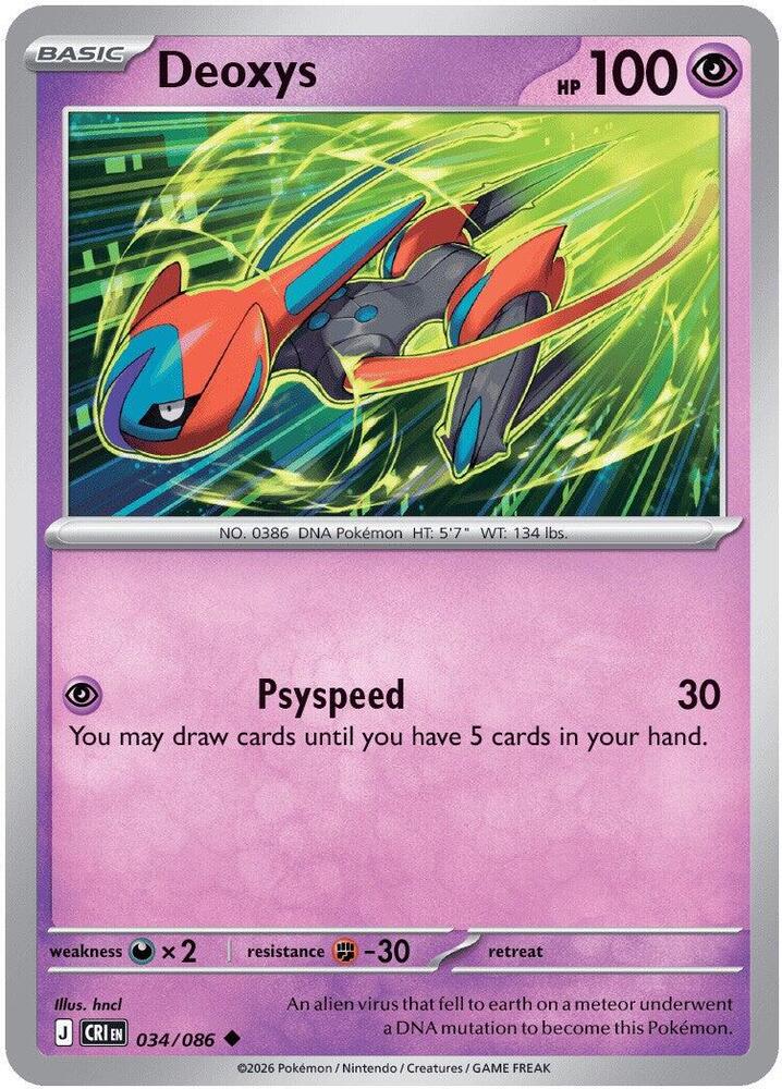 Pokemon - Chaos Rising - Deoxys - 034/086 - Normal