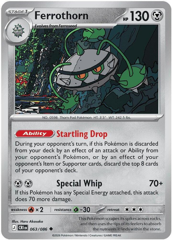 Pokemon - Chaos Rising - Ferrothorn - 063/086 - Normal