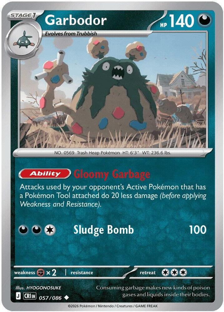 Pokemon - Chaos Rising - Garbodor - 057/086 - Normal