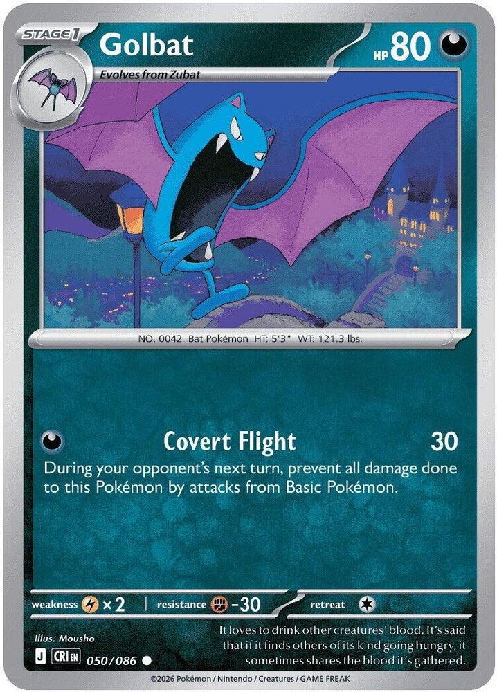 Pokemon - Chaos Rising - Golbat - 050/086 - Normal