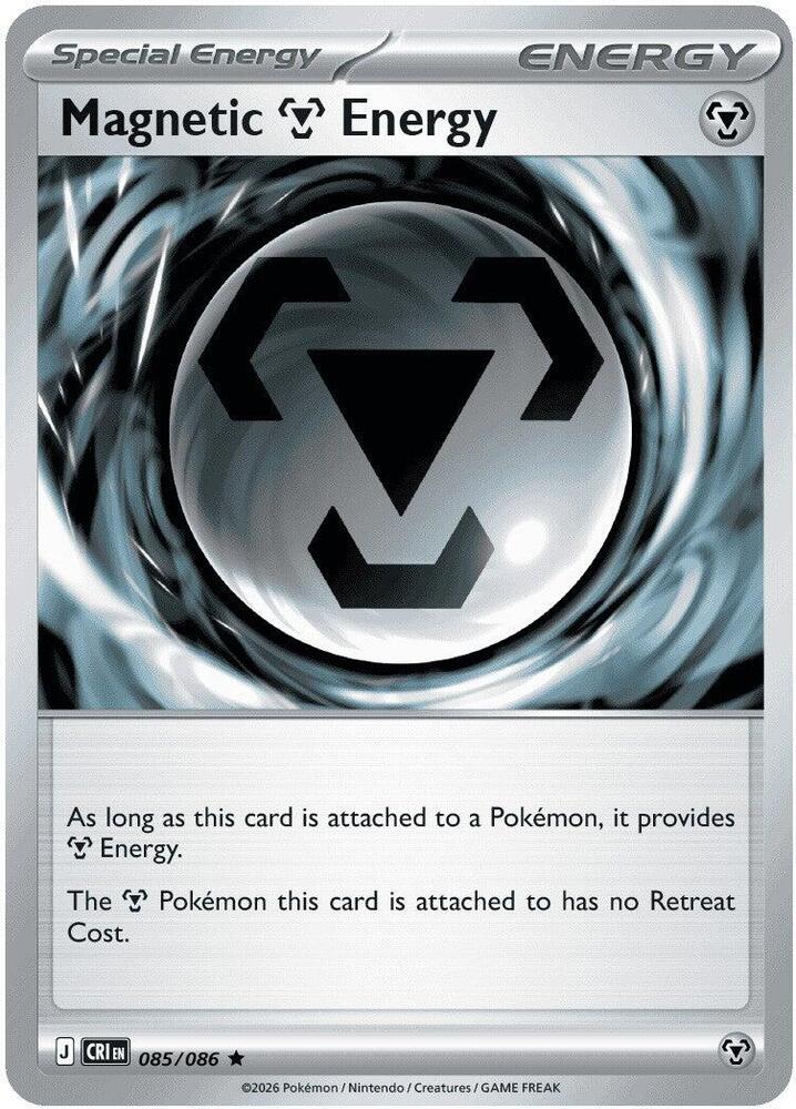 Pokemon - Chaos Rising - Magnetic M Energy - 085/086 - Holofoil