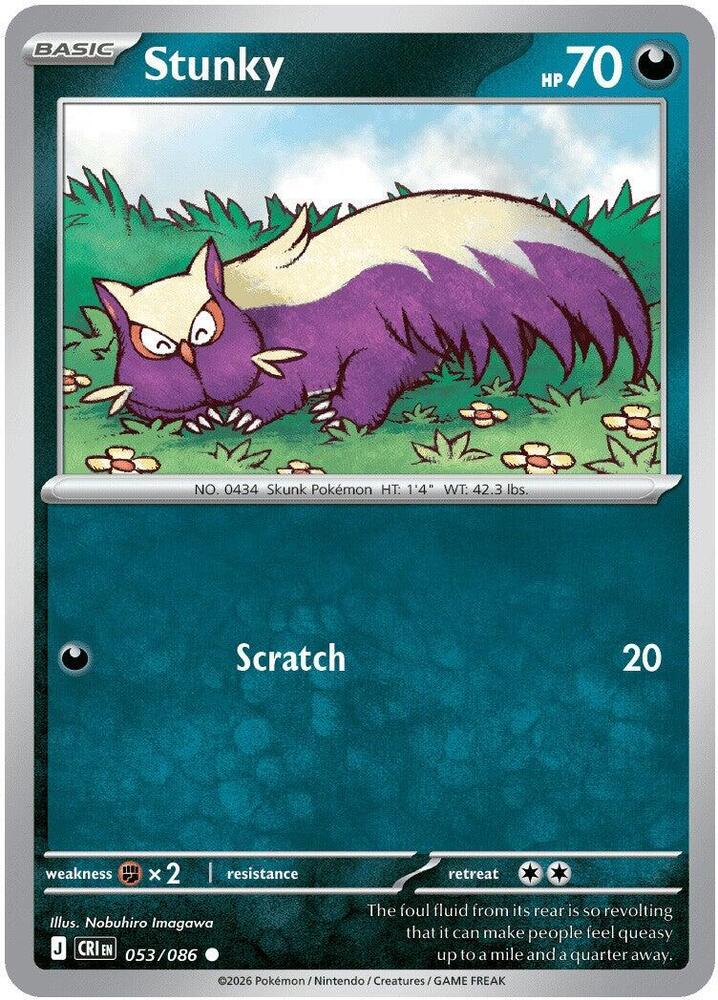 Pokemon - Chaos Rising - Stunky - 053/086 - Normal