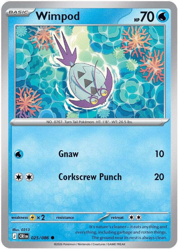 Pokemon - Chaos Rising - Wimpod - 025/086 - Normal