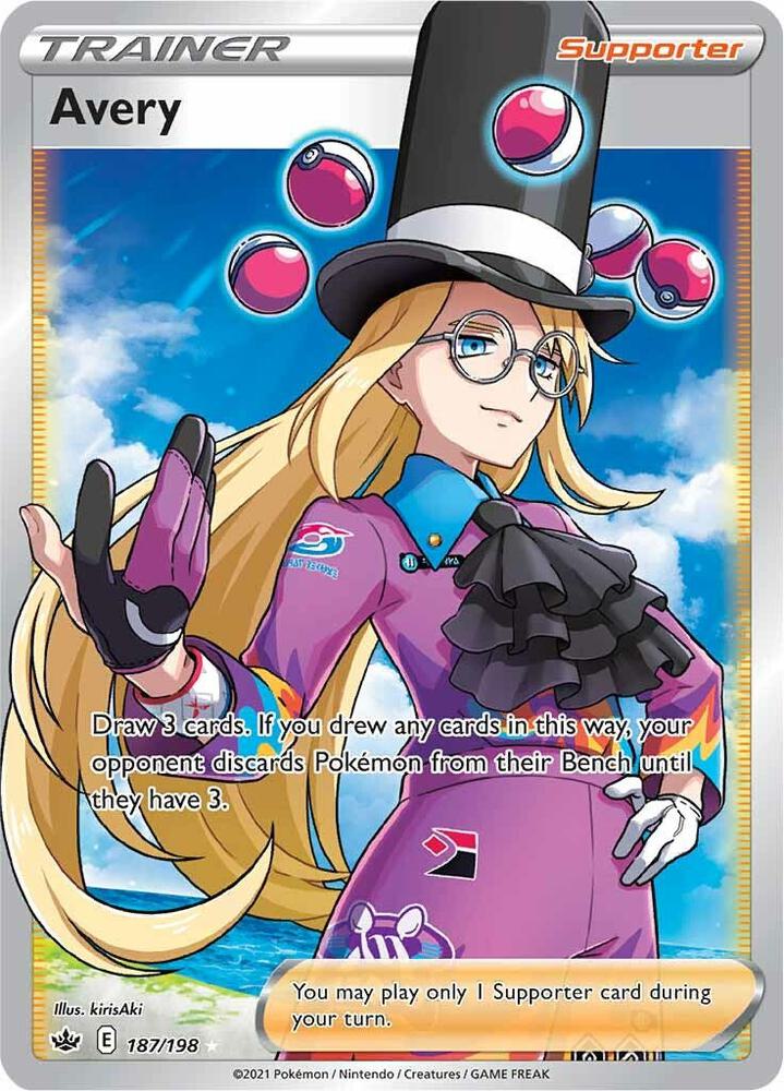 Pokemon - Chilling Reign - Avery - 187/198 - Holofoil