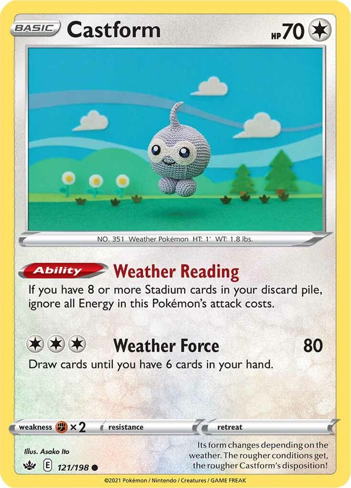 Pokemon - Chilling Reign - Castform - 121/198